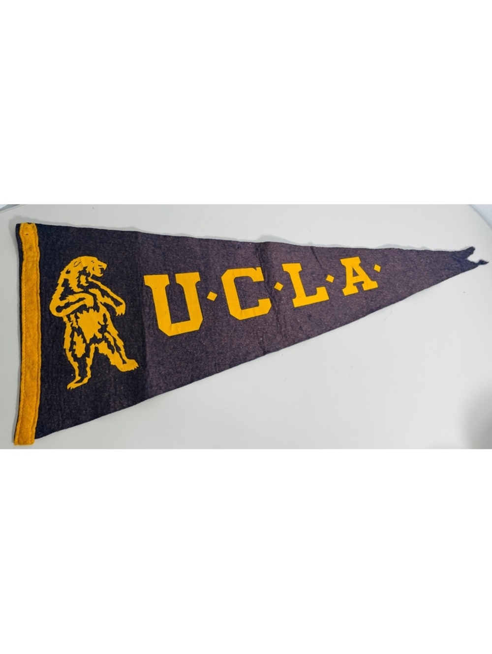 1970's Vintage UCLA Felt Pennant with Bear Logo